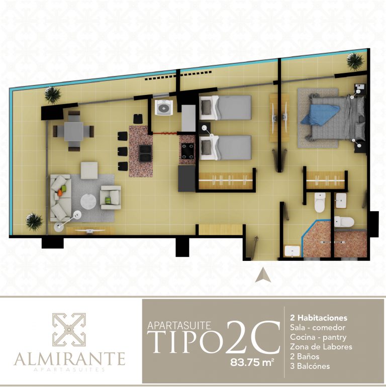 Apartasuite - TIpo 2C
