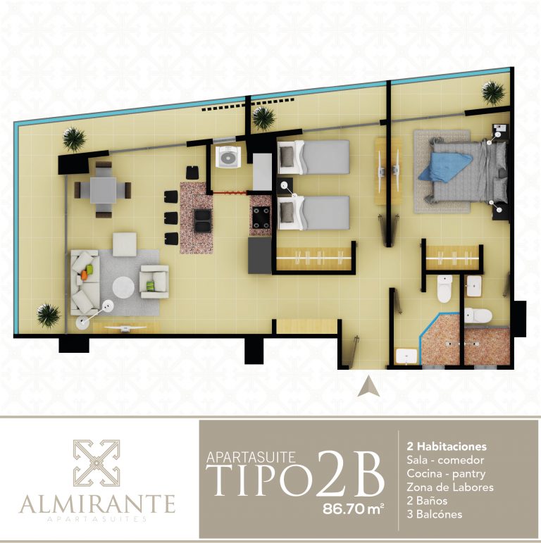 Apartasuite - TIpo 2B